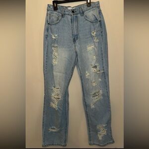 Fashion Nova Light Blue Denim Jeans